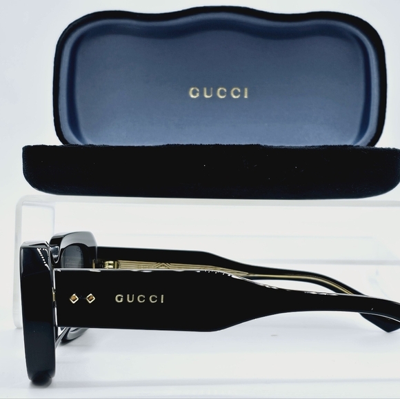 GUCCI GG1531SK 001 BLACK GREY SUNGLASSES NEW - Picture 9 of 16